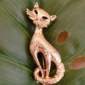 Vintage Monet cat brooch 🐈